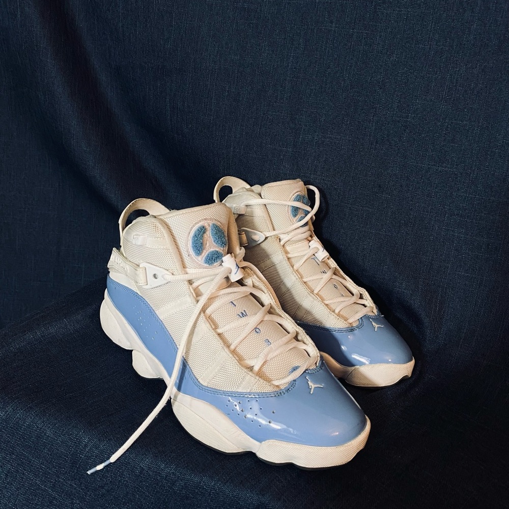 Men’s Jordans six rings baby blue sneakers